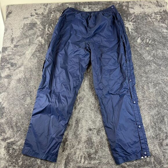 Adidas Y2K Tearaway Span Button Lined Track Pants Nylon Blue Trefoil Men's L - Picture 10 of 16